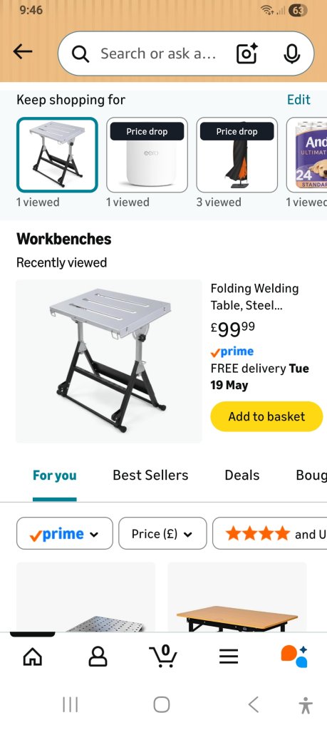 1/2 Price unused steel welding table