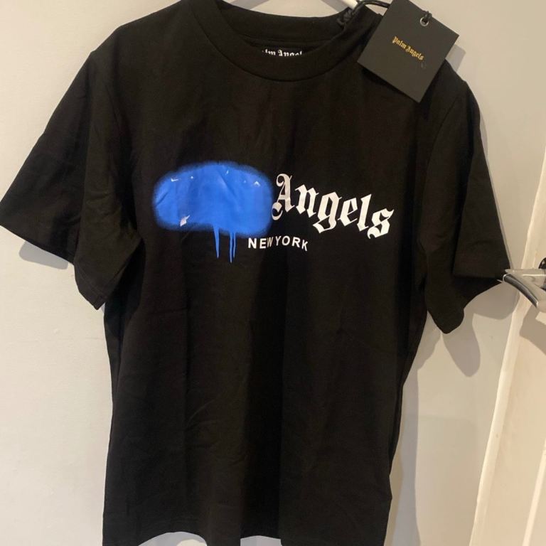 Palm Angels Brand New With Original Tags New York Blue Paint Spray