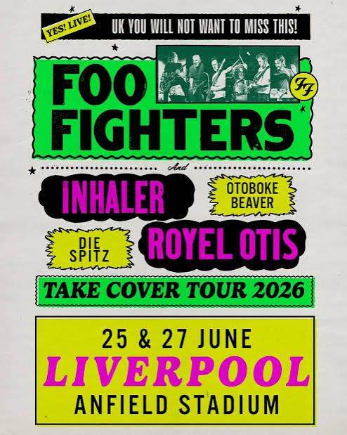 4 Tickets Foo Fighters - Anfield Saturday 27th June