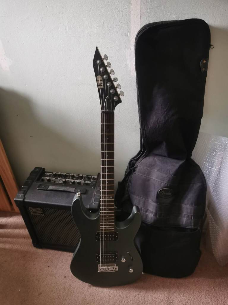 ESP LTD M-10 Electric Guitar with Amp and Gig Bag