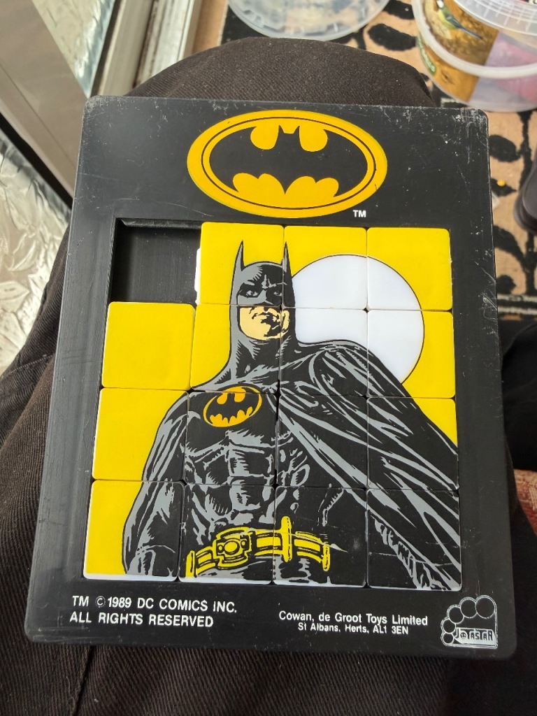 Batman vintage 1989 sliding puzzle