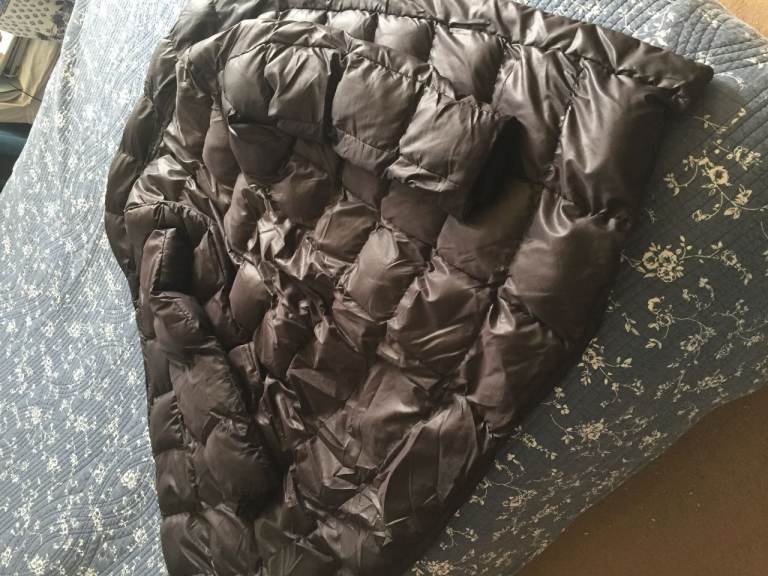 image for MOST BEAUTIFUL PADDED BLACK COAT - SUITS SIZES 10 TO 16 -REDUCED FROM £80 TO £10 UNTIL 8 JANUARY - 