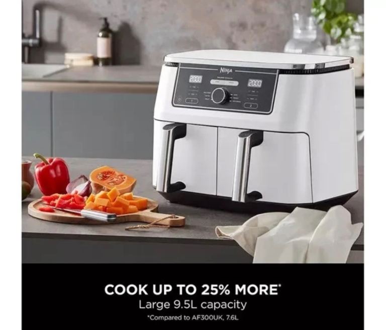 White Ninja Dual 9.5l air fryer 