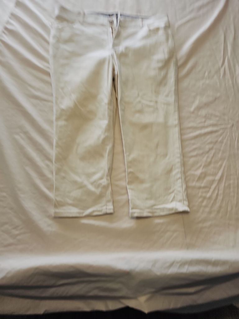 Lee Women's Regular Fit Mid Rise Khaki Chinos W36 CC955
