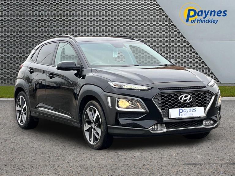 2018 Hyundai Kona 1.0 T-GDi Blue Drive Premium E6 5dr 6 Spd in Black LOW MILES