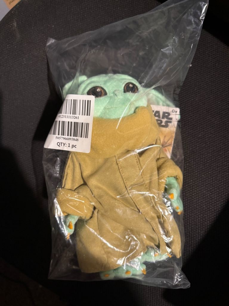 Baby Yoda Plush Toy – New, Star Wars