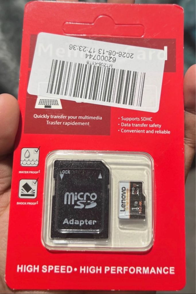 Lenovo 512GB Micro SD Card with Adapter – New, High Speed