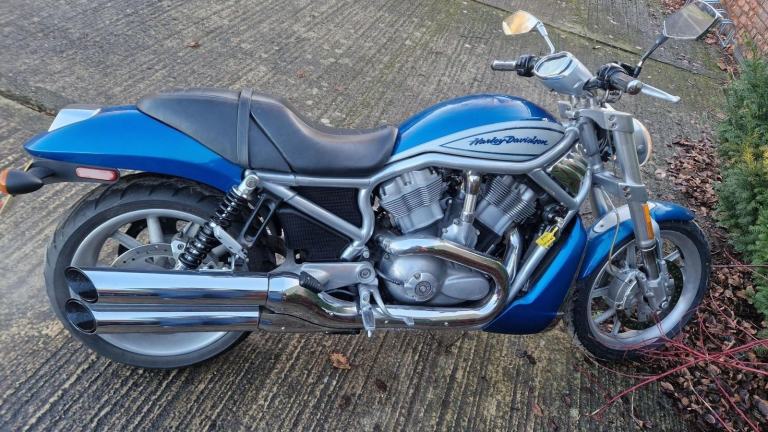 2005 05 HARLEY VRSCA 1130 STREET RODRARE BLUE VRSC VRODCUSTOM MUSCLE CRUISER
