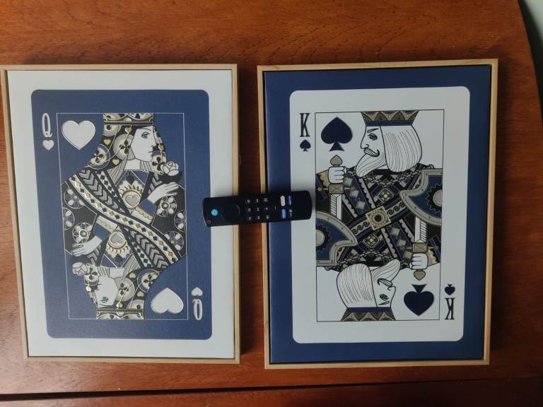 King and Queen of Spades Framed Art Prints