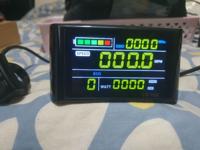 SW900 ebike lcd color display with light line 36v-48v