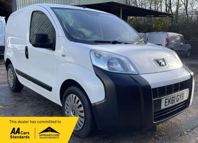 2011 Peugeot Bipper 1.4 HDi 8v S Class II Panel Van 3dr Diesel Manual FWD L1 H1 (123 g/km, 70 b P...