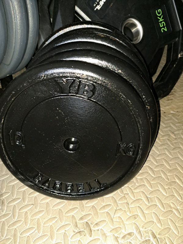 2x10kg 1 inch standerd  weight plates 