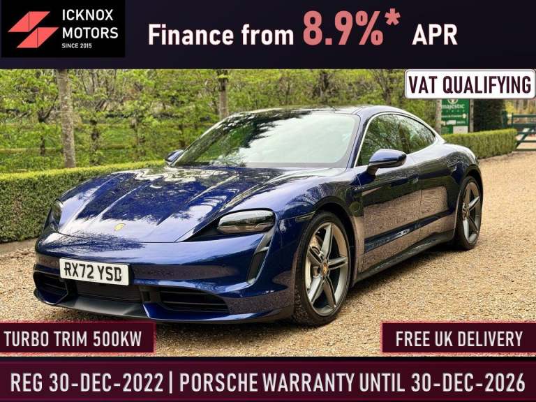 2022 Porsche Taycan Performance Plus 93.4kWh Turbo Auto 4WD 4dr (11kW Charger) SALOON Electric Au...