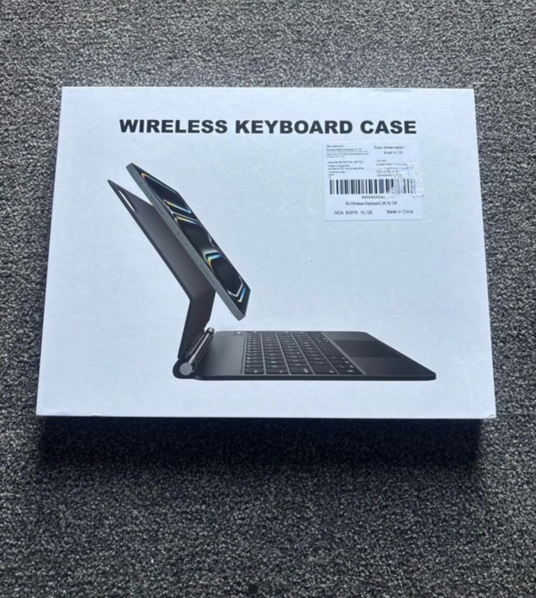 Rii iPad Pro 12.9-inch Magnetic Wireless Keyboard Case for Tablet – Brand New