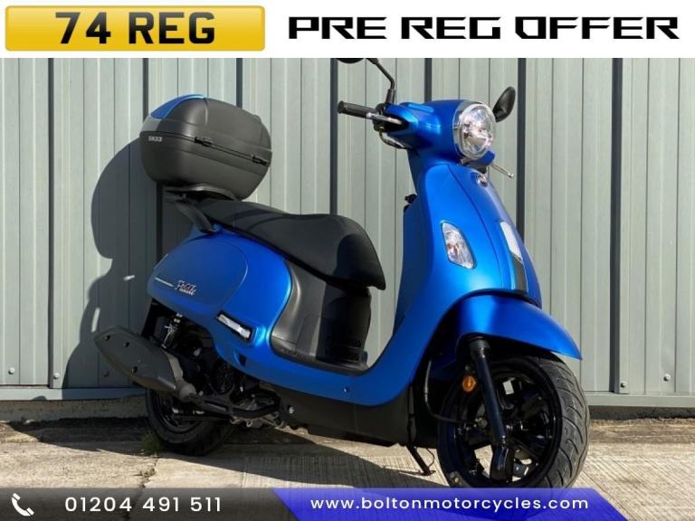 SYM FIDDLE 125cc Modern Retro Classic Scooter Learner Legal Includes Top Box