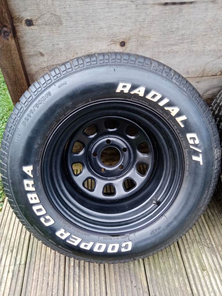 FORD MUSTANG , DODGE 10 by 15 WHEELS AND TYRES X TWO. BARGAIN