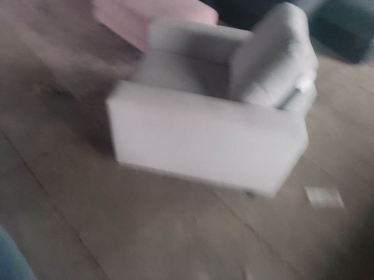 New ex display model light grey armchair only £30