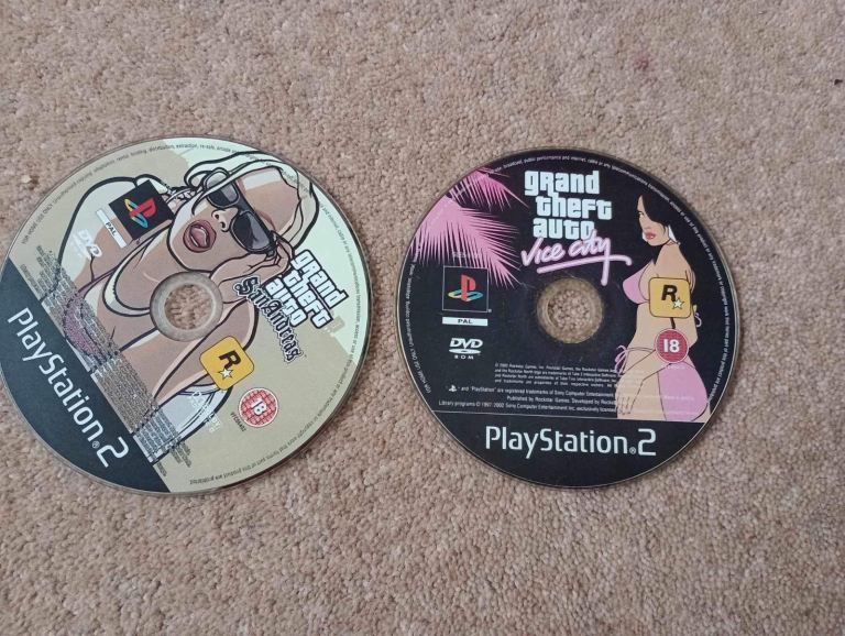 PlayStation 2 ps2 gta grand theft auto games bundle