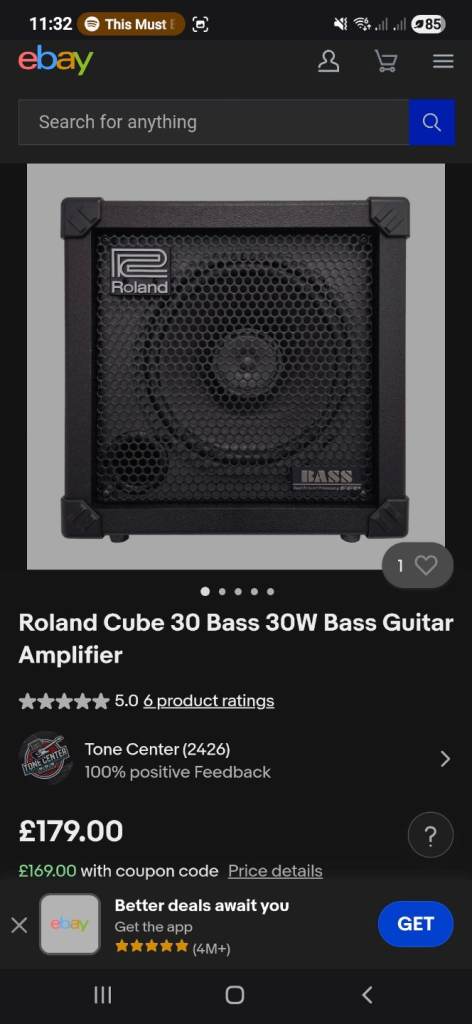 Roland Bass Cube 30 Amp
