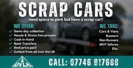 ♻️ SELL MY CAR - SCRAP MY CAR - REMOVE MY CAR - BEST PRICES PAID💲 - SELL MY VAN BIKE ♻️