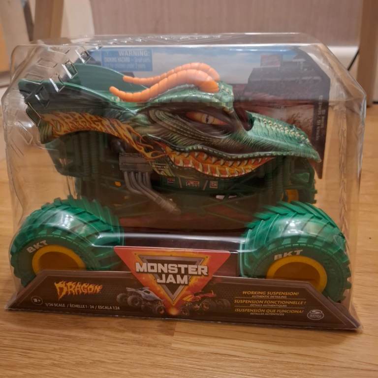 Monster Jam Dragon 1:24 Diecast Monster Truck 