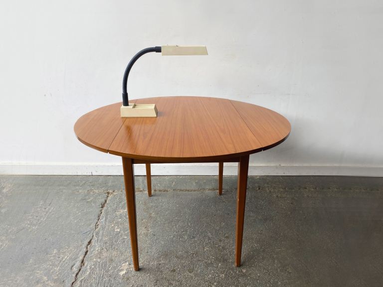 Mid-Century small drop leaf dining table with Formica top