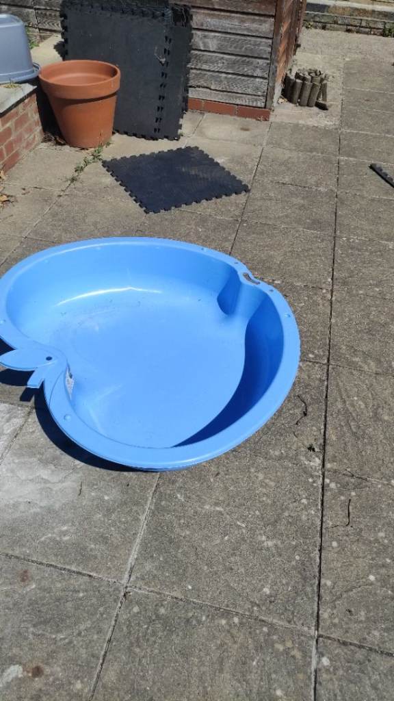 Blue Plastic Paddling Pool - Good Condition