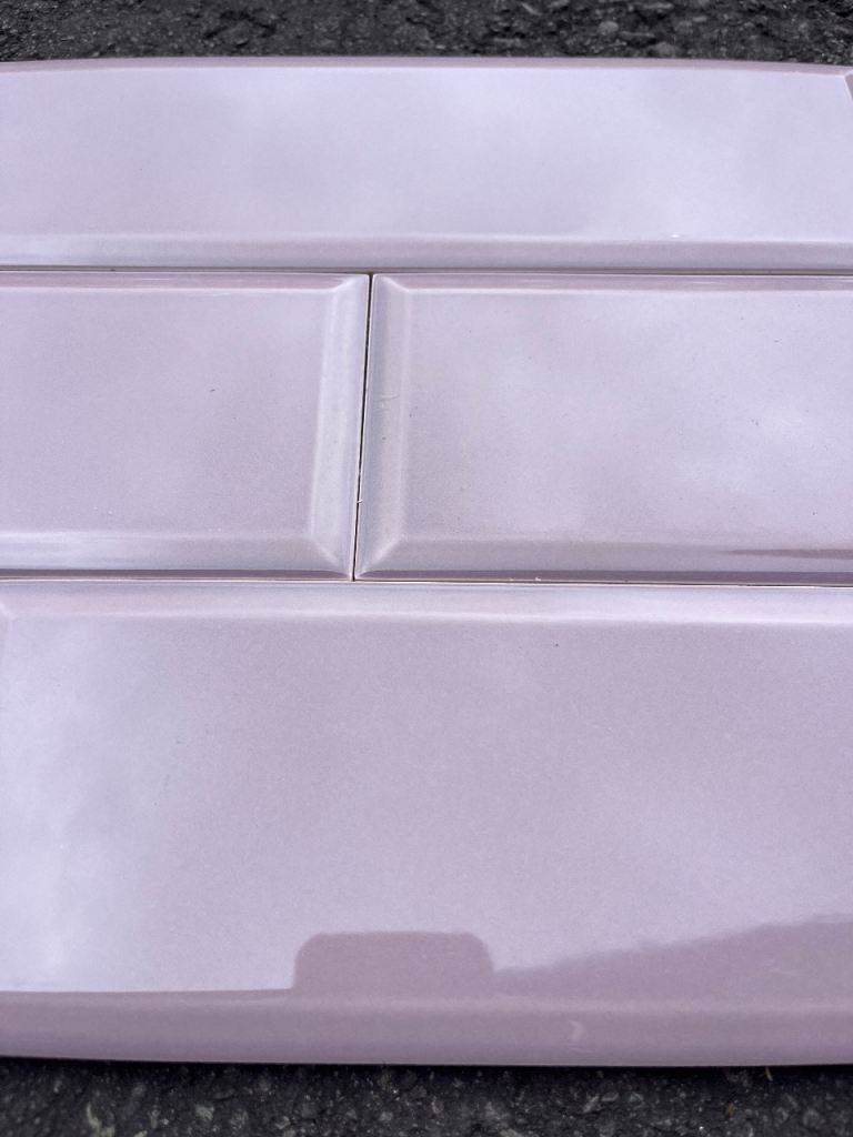 Ragno ceramic tiles 10cm x 30cm lilac . Made in Italy 20 tiles 