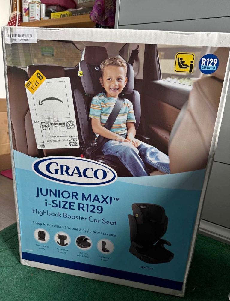 Graco Junior Maxi i-Size R129 Highback Booster Car Seat – New