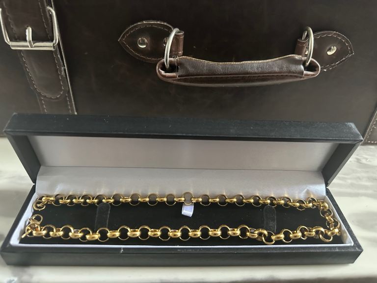 9ct gold belcher chain 24inch 54g 