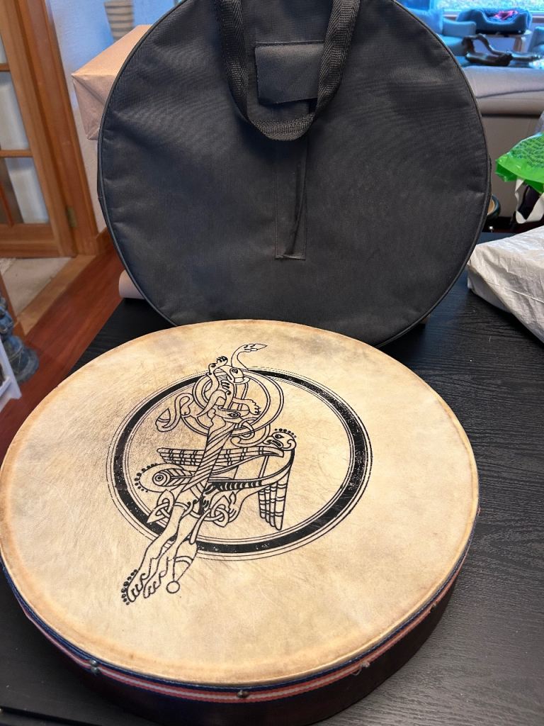 Bodhrán Drum with Case  – Good Condition