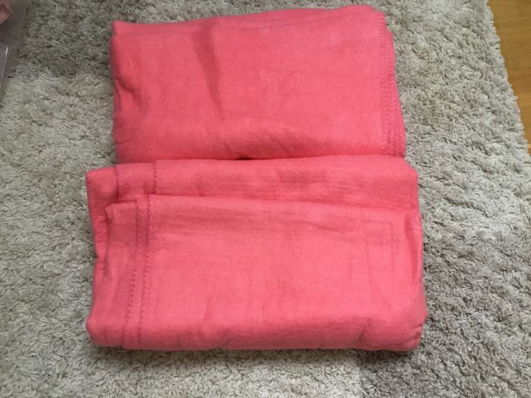 image for 2 pink blankets - single