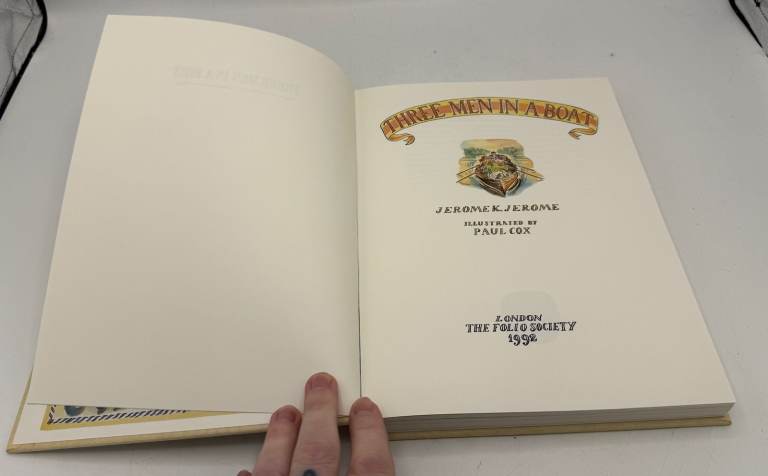 Three Men In A Boat, Jerome K. Jerome, Folio Society, 1992 Hardcover VGC!