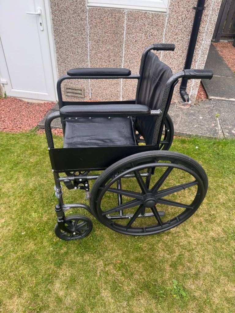 Black Folding Wheelchair – Good Condition