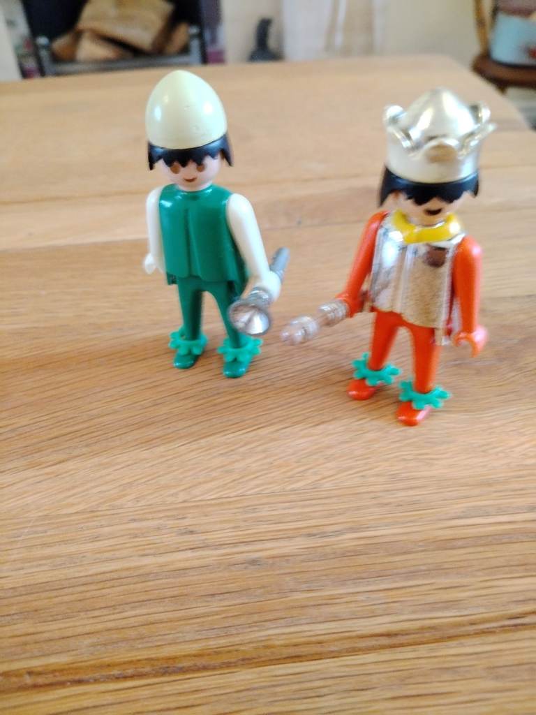 Playpeople Vintage 1970s One Knight and one King and Assessories made by Playmobil 