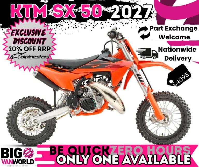 KTM SX 50 2027 - Zero Hours - DEPOSITS LIVE - PX Welcome