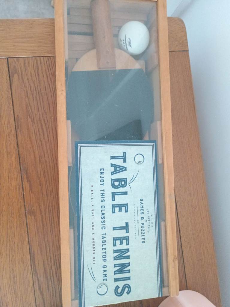 Wooden table tennis game