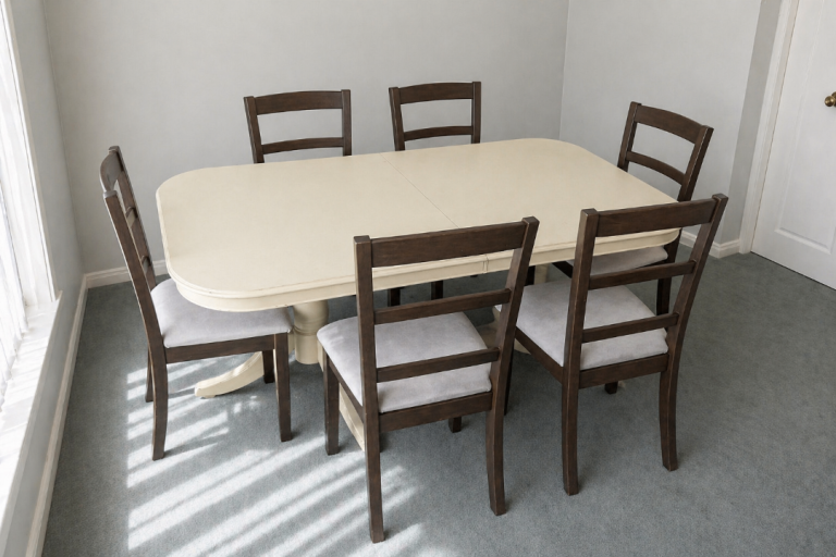 Dining table and chairs 