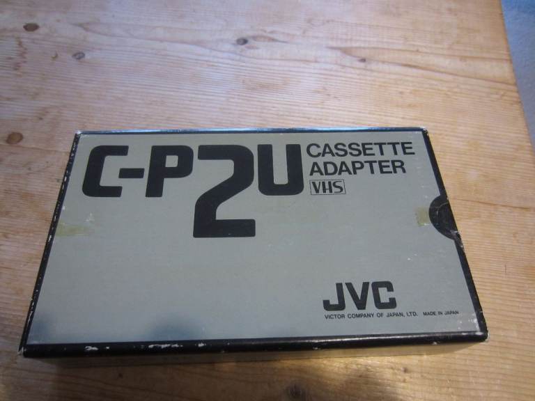 JVC C-P2U VHS Cassette Adapter – Good Condition
