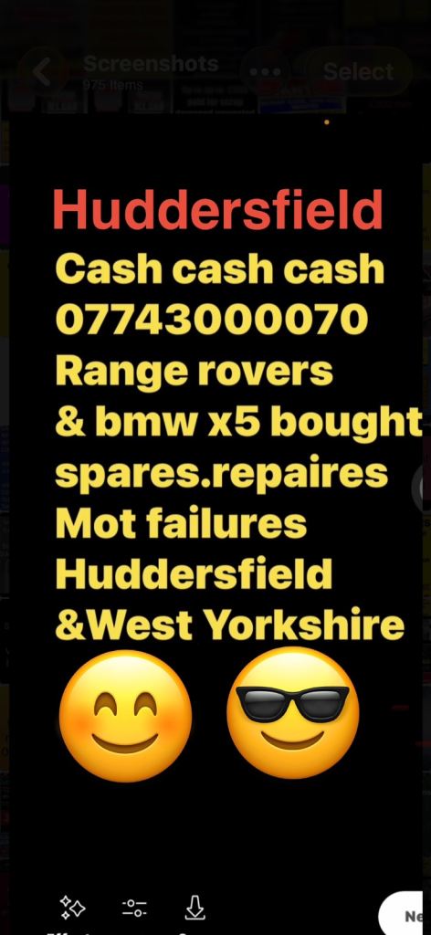 Huddersfield scrap vehicle buyer 