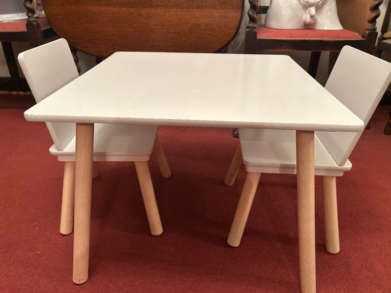 Children’s table and two chairs 