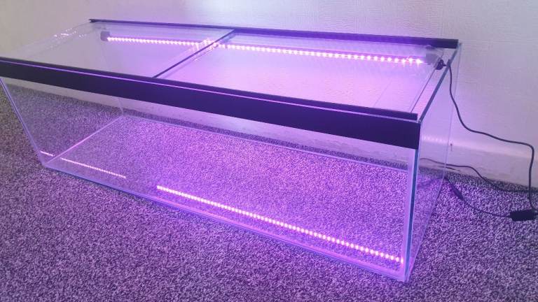 Large fish tank with led lights pending