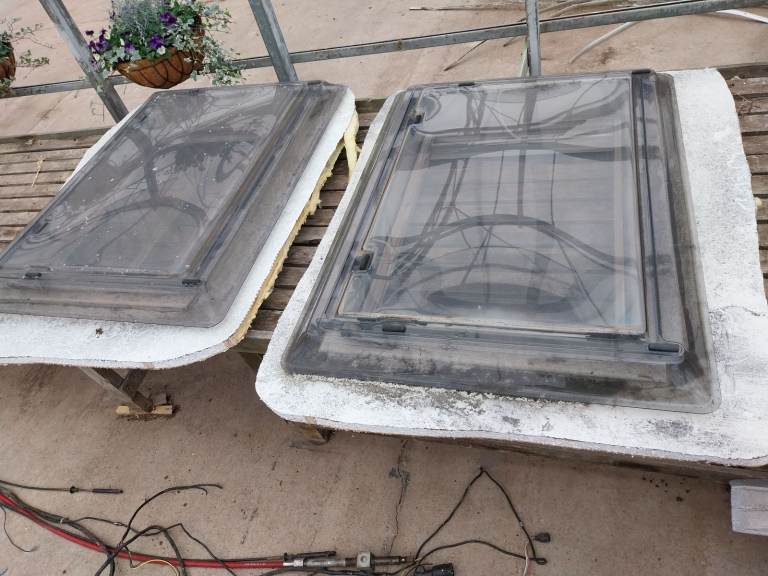 Pair of caravan large skylights 