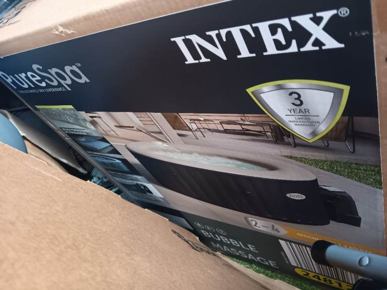 New spa jacuzzi bubble bath Intex PureSpa Inflatable Hot Tub Massage  