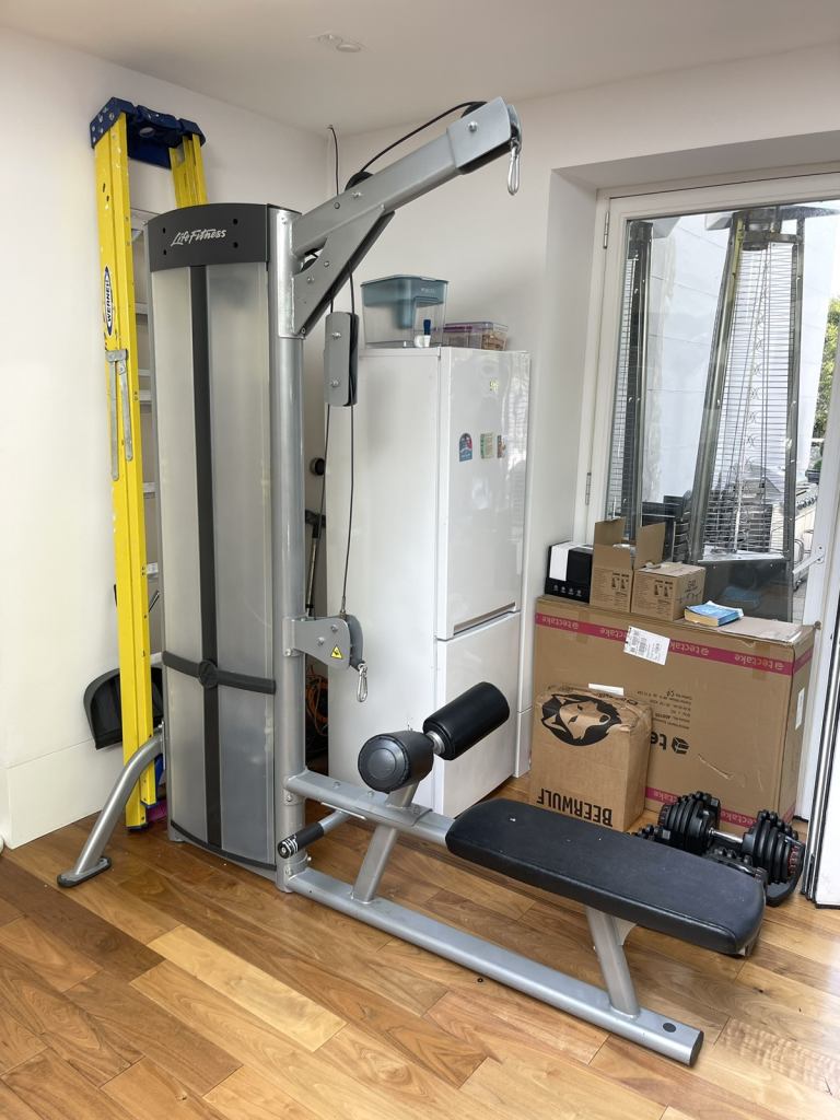 LIFE FITNESS OPTIMA DUAL LAT PULLDOWN ROW MACHINE