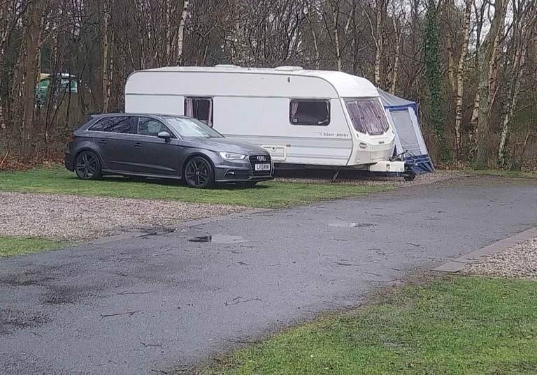 Lunar 4 berth caravan with full size awning 