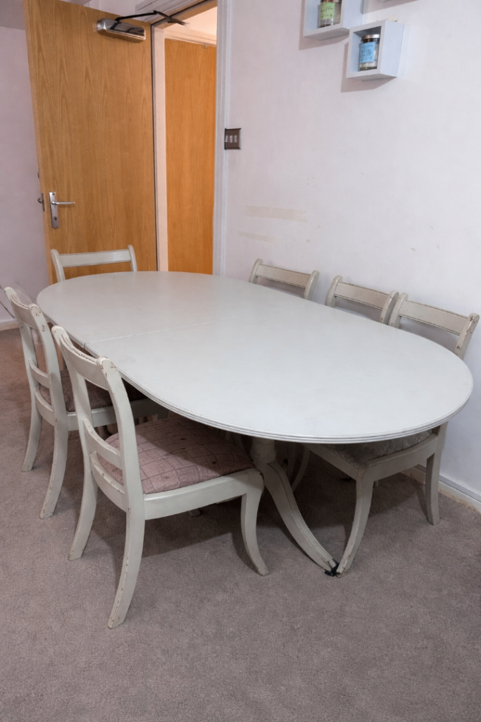Free dining table and 6 chairs