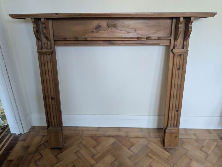 Solid Wood Fireplace Surround - Good Condition