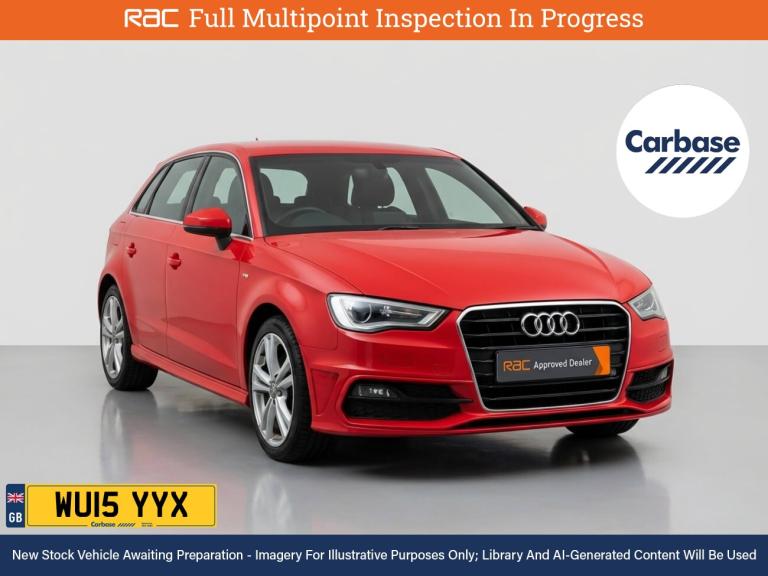 2015 Audi A3 1.8 TFSI S line Sportback 5dr Petrol Manual Euro 6 (s/s) (180 ps) Hatchback PETROL M...