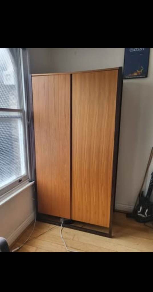 Heals Large Mid-Century Modern 'Floating' Solid Wood Wardrobe
